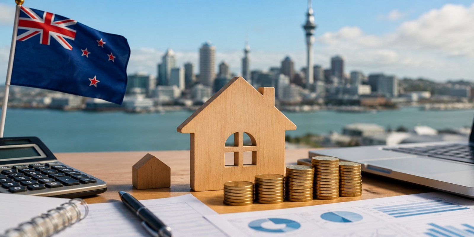 Homeowner reviewing bridging finance interest, fees and exit strategy documents in New Zealand