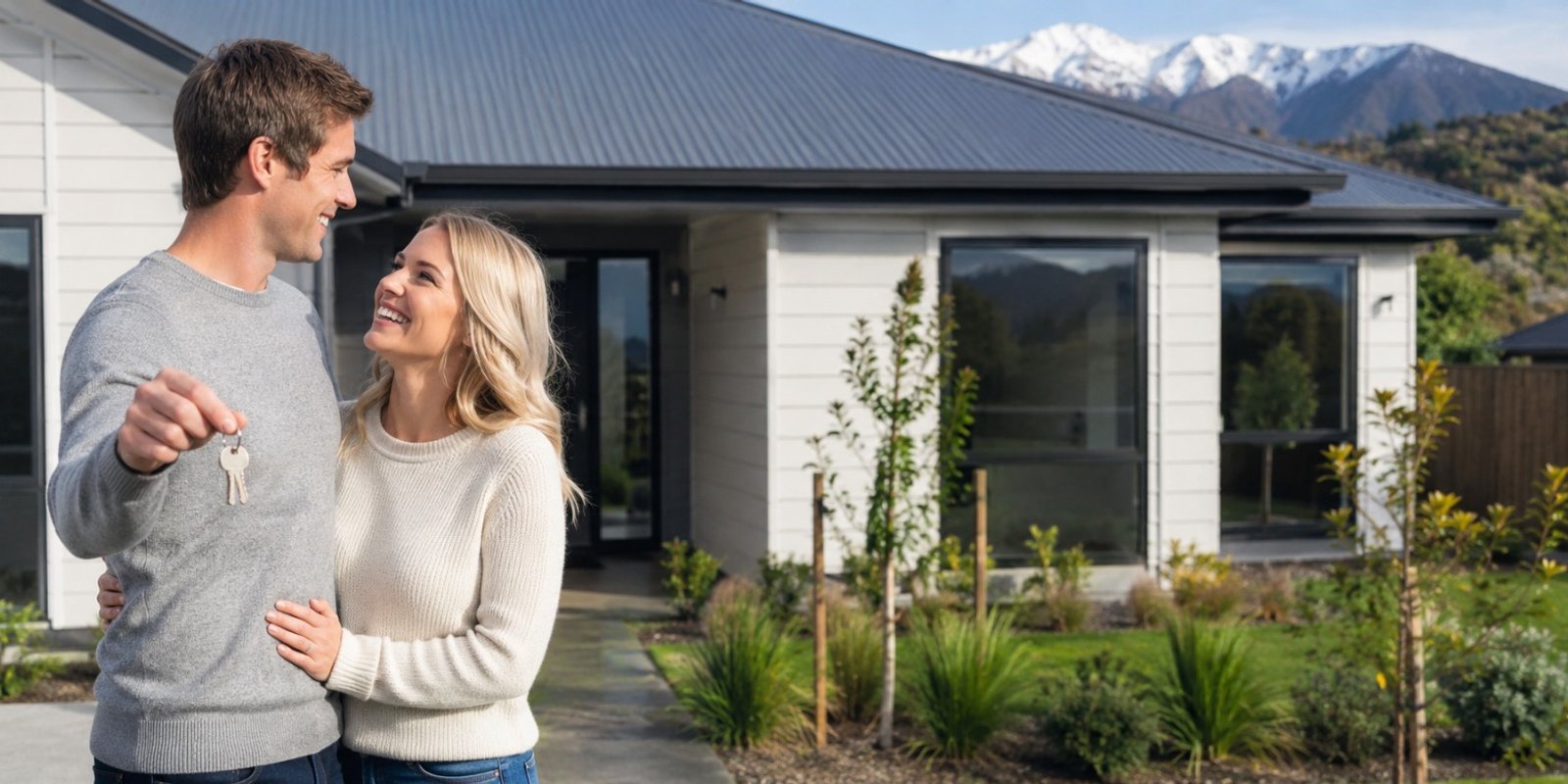 First home buyers reviewing mortgage options with an adviser in New Zealand