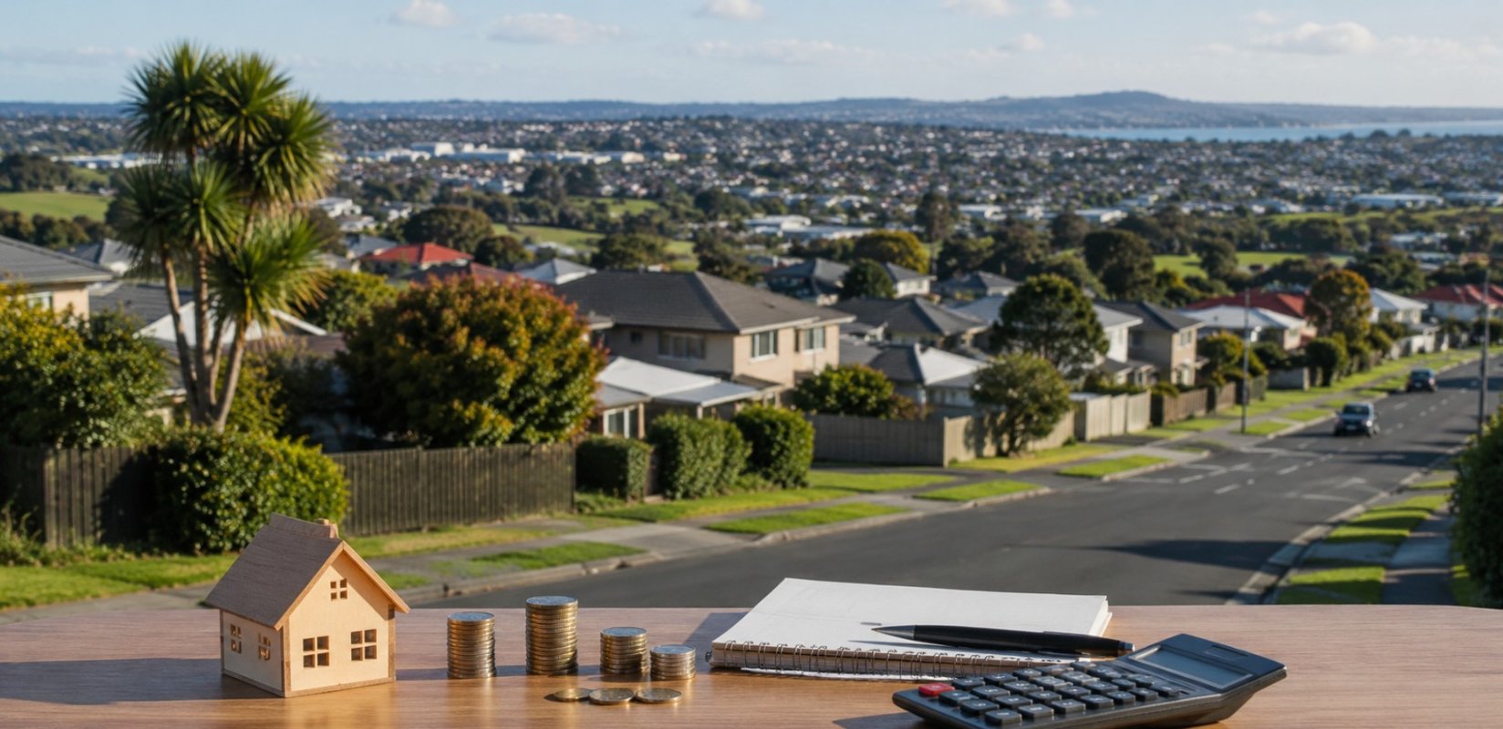 South Auckland street of houses representative of the Papakura property market