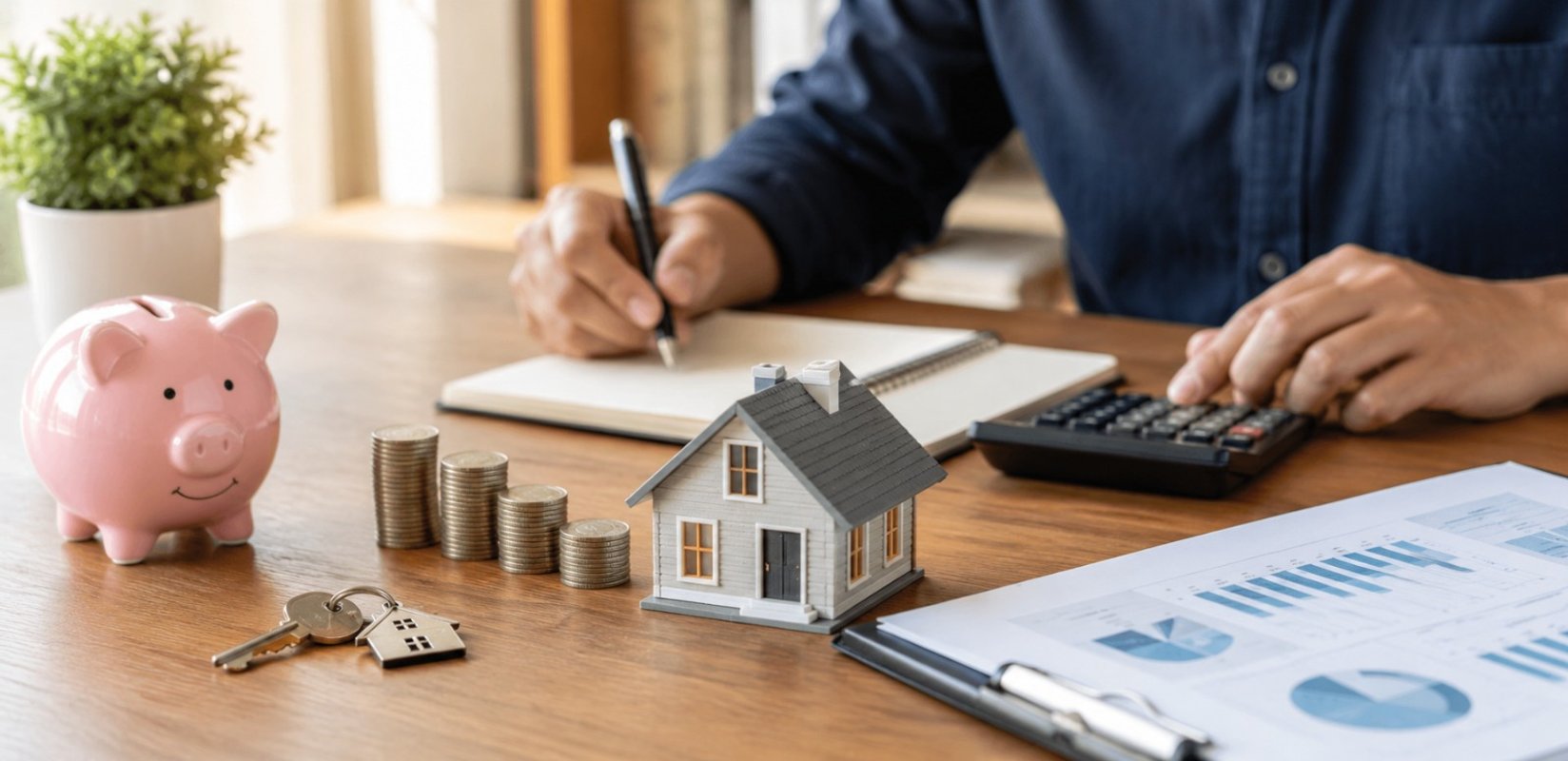 Couple reviewing their finances before applying for an investment property loan in NZ