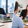 Mortgage broker explaining commercial and residential lending options to a property buyer in NZ