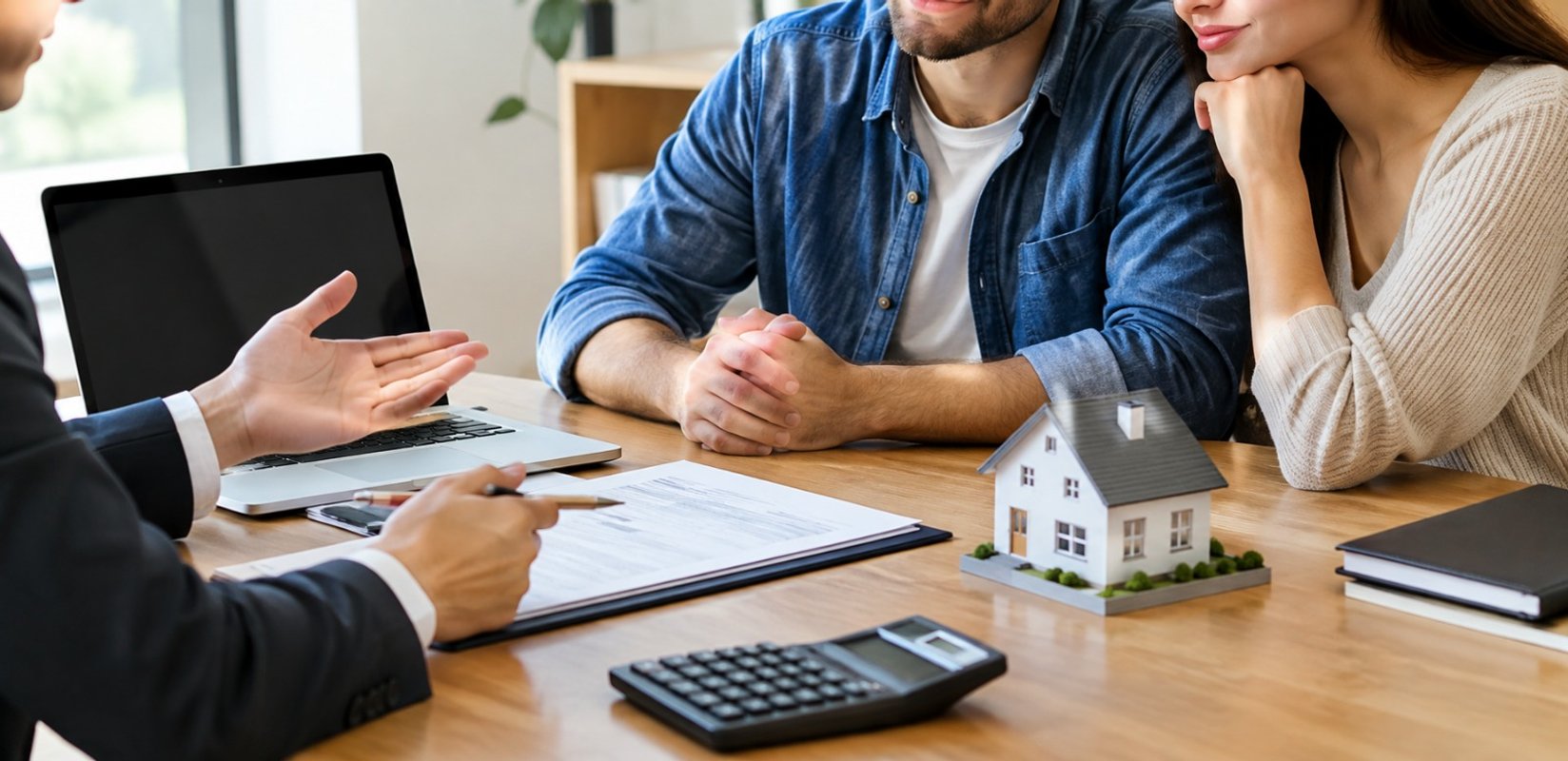 Couple comparing mortgage broker and bank lending options in New Zealand
