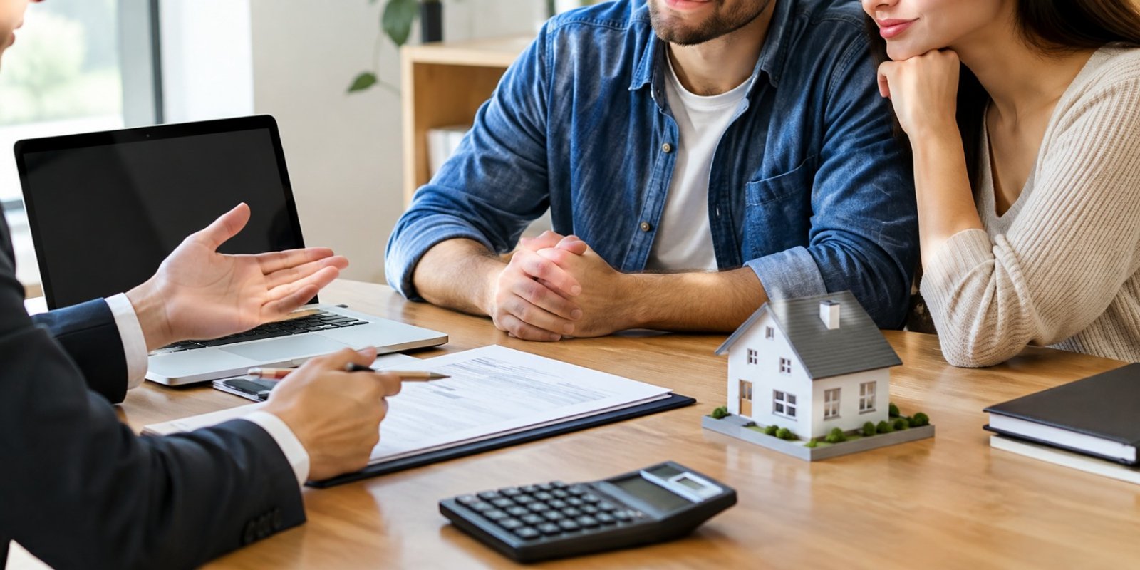 Couple comparing mortgage broker and bank lending options in New Zealand