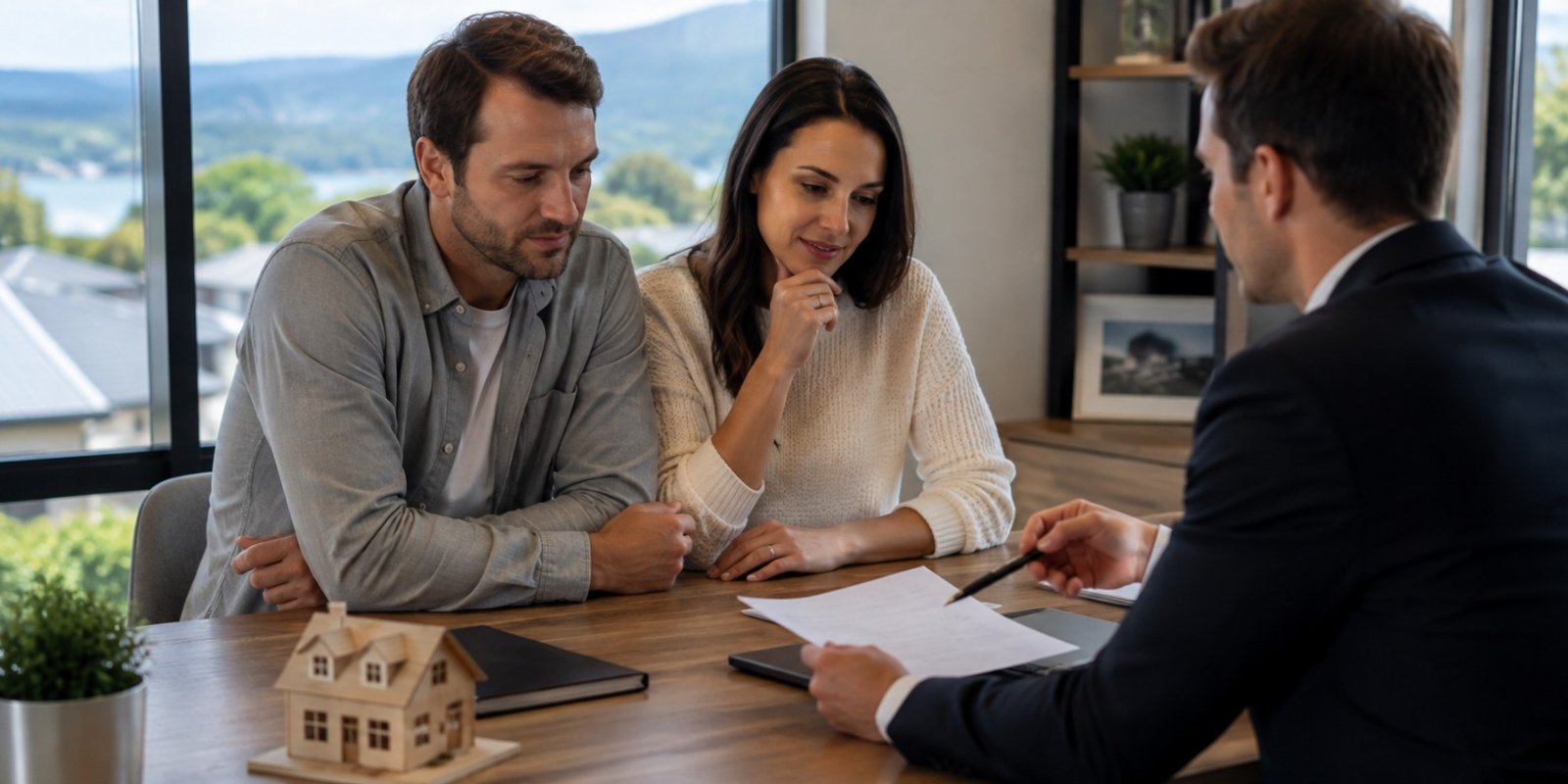 Homeowner discussing non-bank mortgage options with an adviser in New Zealand