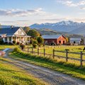 Rural New Zealand farmland and homestead