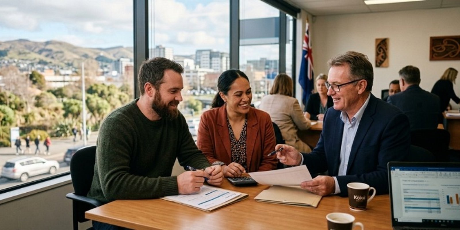 Homebuyer comparing mortgage broker and bank loan pre-approval options